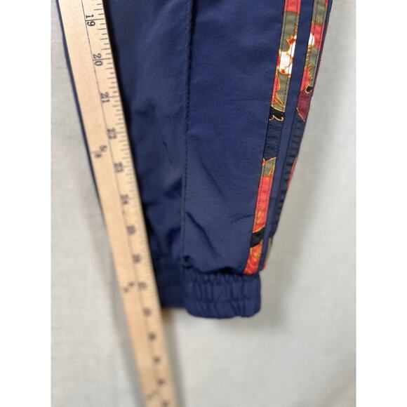 Adidas Track Pants Mens Blue Trefoil Three Stripes Joggers Lined Zip Pockets - Picture 11 of 15